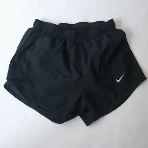 Nike Women's Black Dri-Fit Tempo Lined Running Athletic Shorts XS X-Small